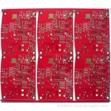2-Layer Printed Circuit Board With Red Slodermask